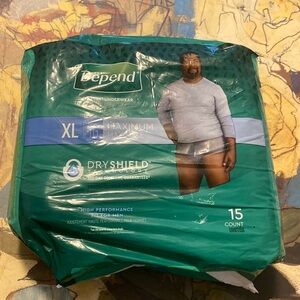 🦃READY TO SHIP NOW🦃 15 DEPEND Incontinence Underwear for Men